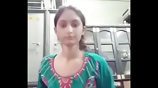 indian cute girls self video